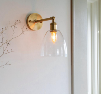 Potter Clear Glass Wall Light